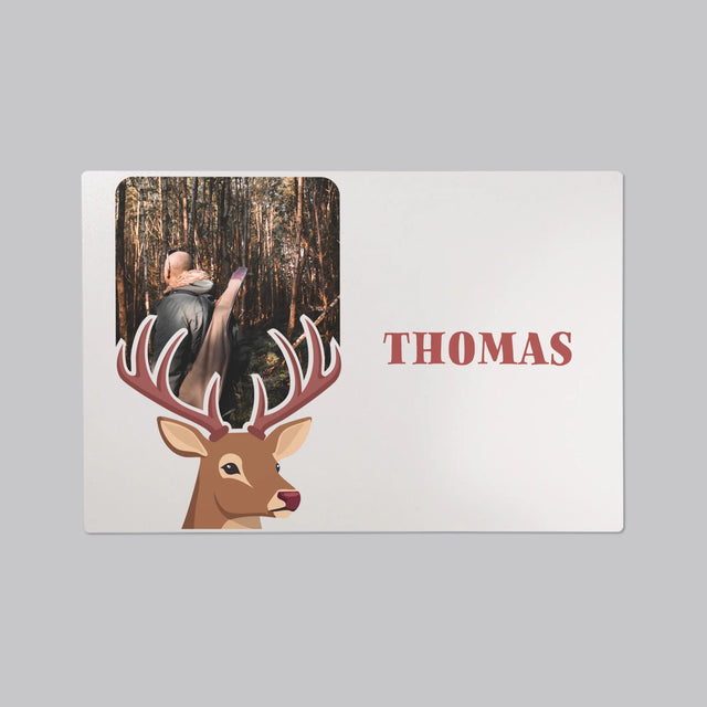 Foto Und Unterschrift: Der Hirsch - Schreibtischunterlage