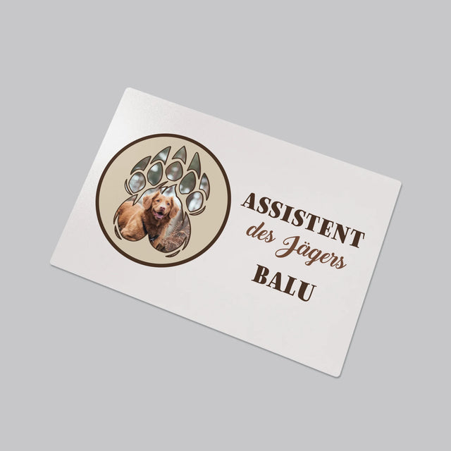 Form-Collage: Assistent Des Jägers - Schreibtischunterlage