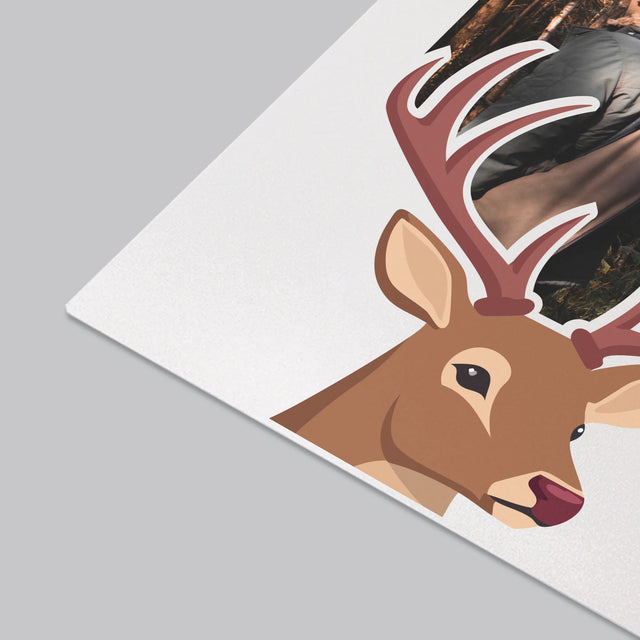 Foto Und Unterschrift: Der Hirsch - Schreibtischunterlage