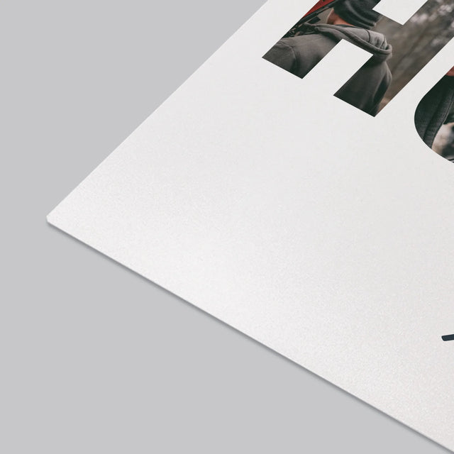 Buchstaben-Collage: Hunter - Schreibtischunterlage