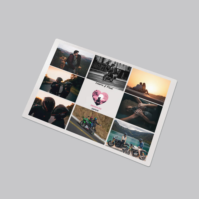 Fotocollage: Der Weg Zum Herzen - Schreibtischunterlage