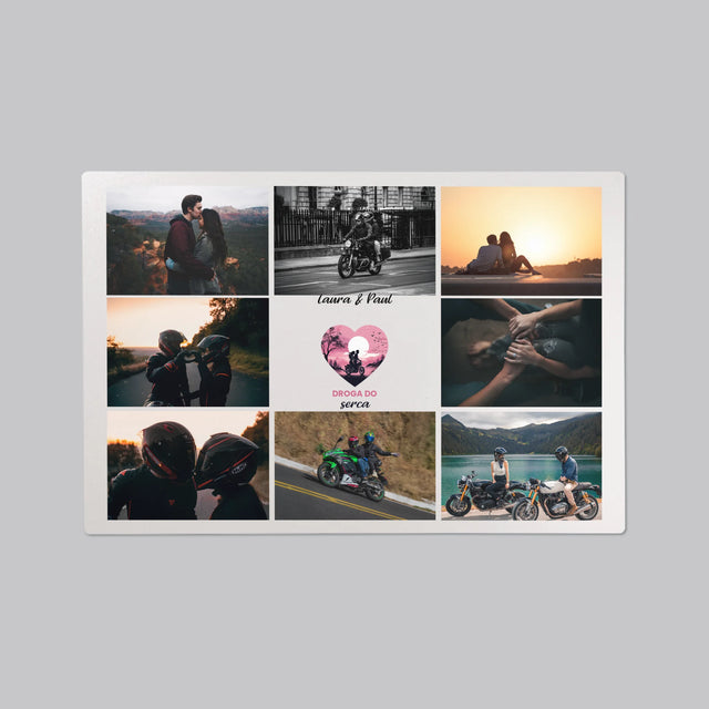 Fotocollage: Der Weg Zum Herzen - Schreibtischunterlage