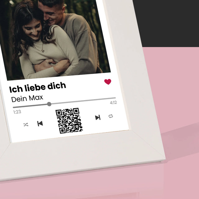 Foto Und Unterschrift: Spotify Mit Qr-Code - Bilderrahmen