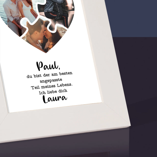 Fotocollage: Valentinstag-Puzzle - Bilderrahmen