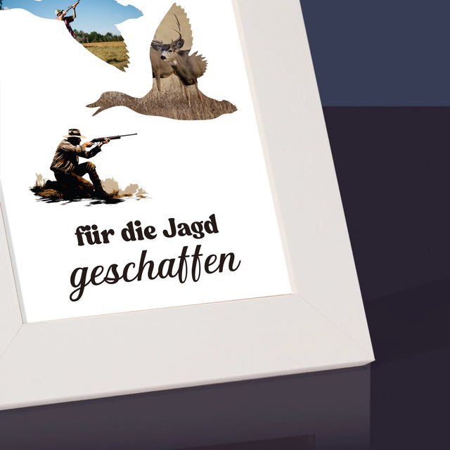 Form-Collage: Für Die Jagd Geschaffen - Bilderrahmen