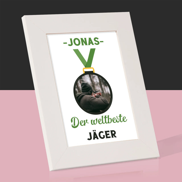 Foto Und Unterschrift: Der Weltbeste Jäger - Bilderrahmen