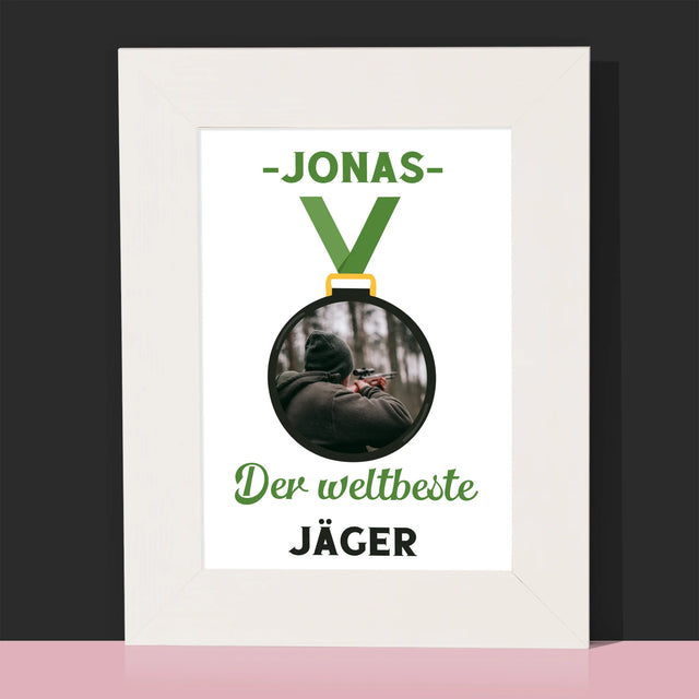 Foto Und Unterschrift: Der Weltbeste Jäger - Bilderrahmen