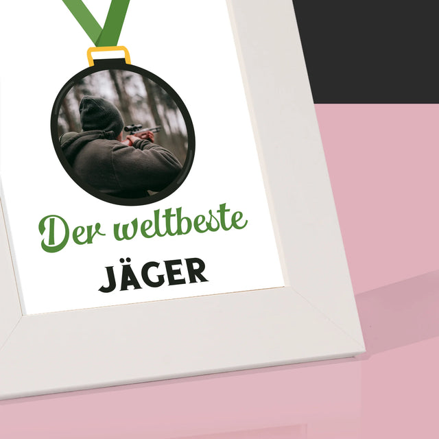 Foto Und Unterschrift: Der Weltbeste Jäger - Bilderrahmen