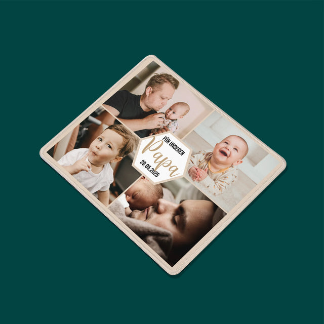 Fotocollage: Für Unseren Papa - Mauspad