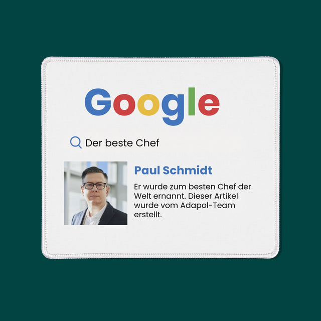 Foto Und Unterschrift: Bester Chef Google Ergebnis - Mauspad