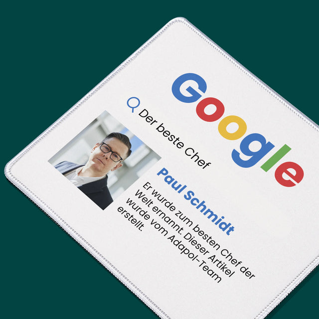 Foto Und Unterschrift: Bester Chef Google Ergebnis - Mauspad