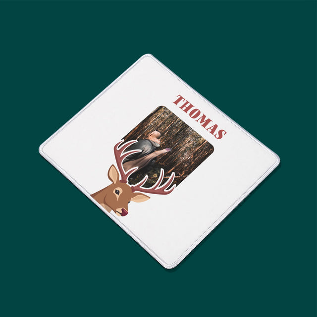 Foto Und Unterschrift: Der Hirsch - Mauspad