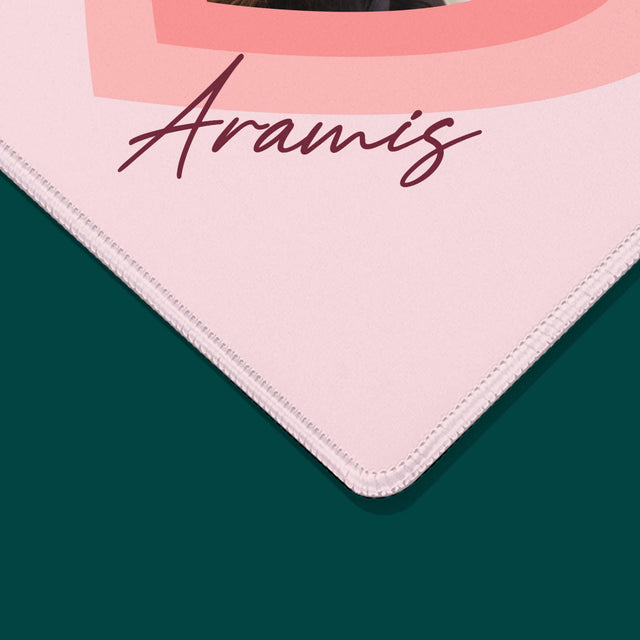 Foto Und Unterschrift: Bild Eines Haustieres Im Herzen - Mauspad