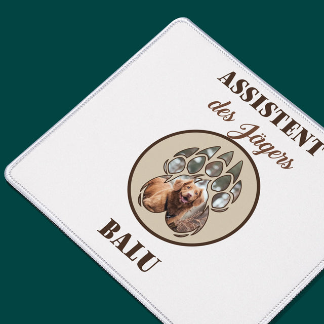 Form-Collage: Assistent Des Jägers - Mauspad