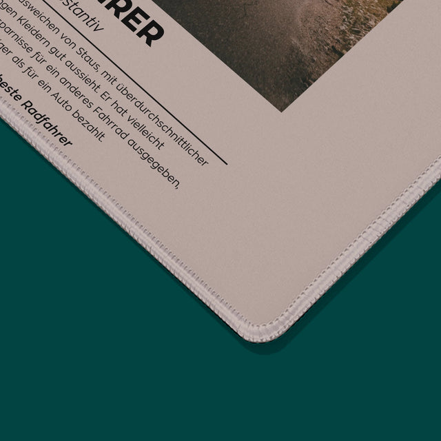 Foto Und Unterschrift: Definition Eines Radfahrers - Mauspad