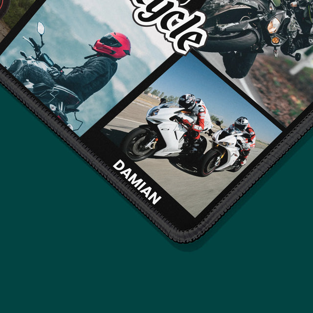 Fotocollage: King Of The Motorcycle - Mauspad