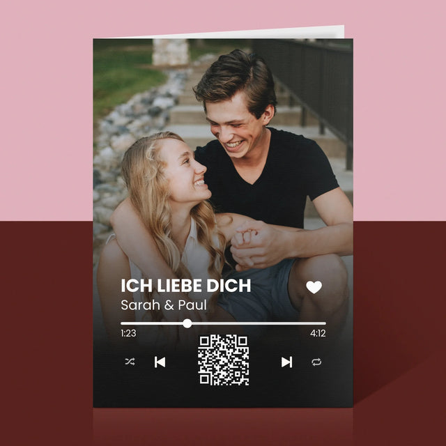 Foto Und Unterschrift: Euer Lied-Qr-Code - Glückwunschkarte
