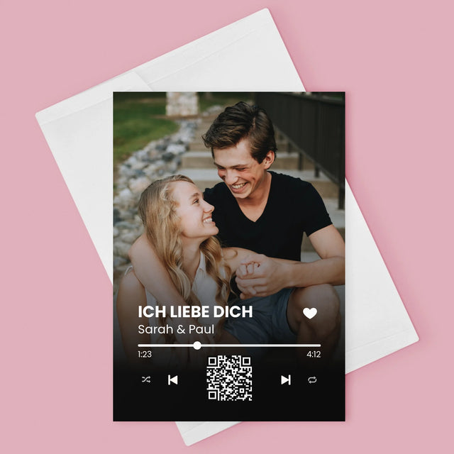 Foto Und Unterschrift: Euer Lied-Qr-Code - Glückwunschkarte
