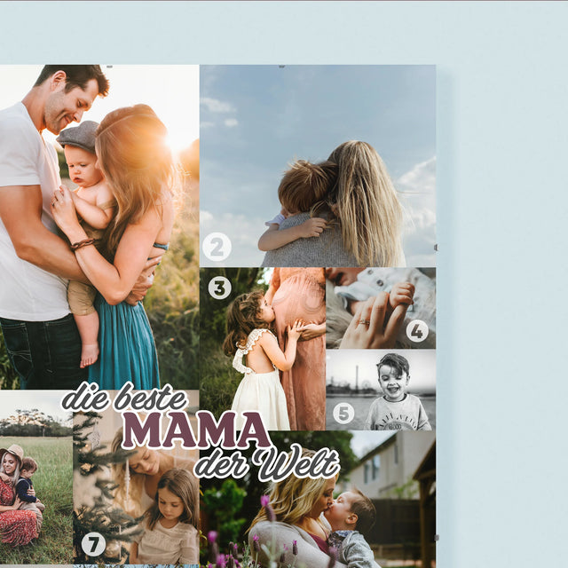 Fotocollage: Beste Mama Der Welt - Poster