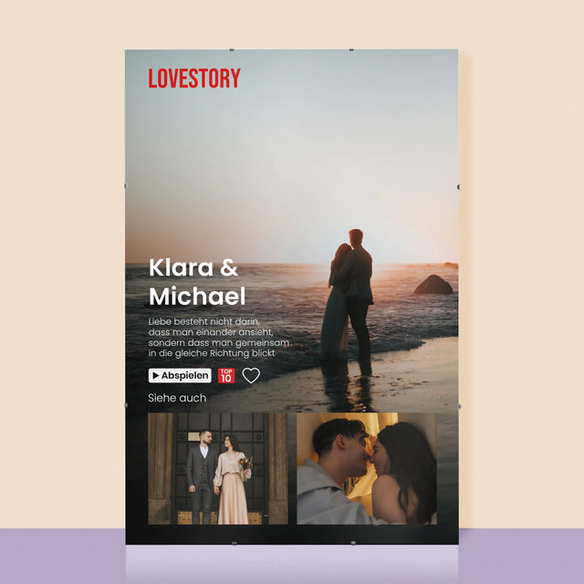 Fotocollage: Love Story - Poster