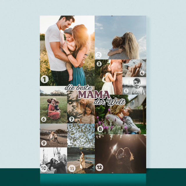 Fotocollage: Beste Mama Der Welt - Poster