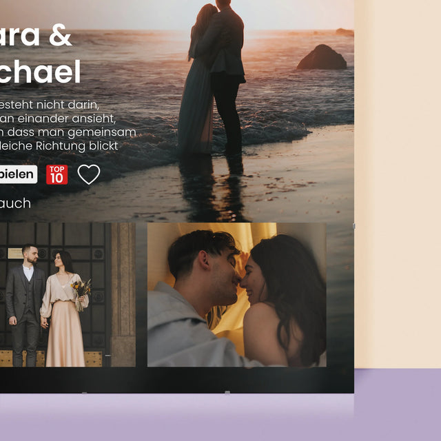 Fotocollage: Love Story - Poster