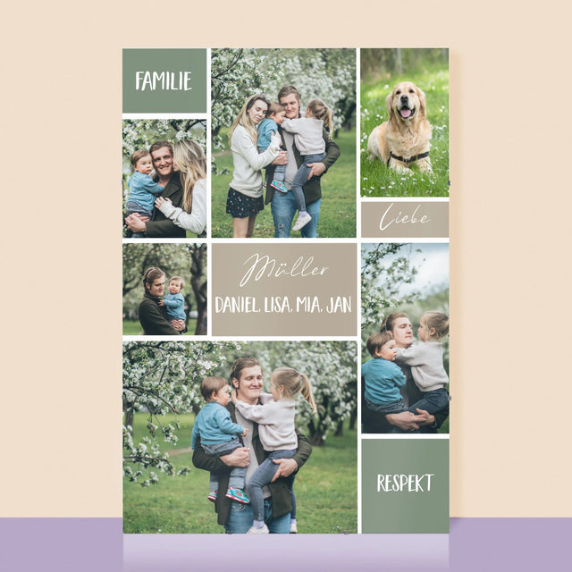 Fotocollage: Familie - Poster