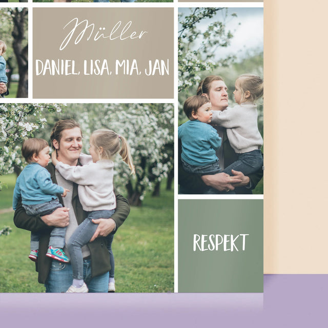 Fotocollage: Familie - Poster