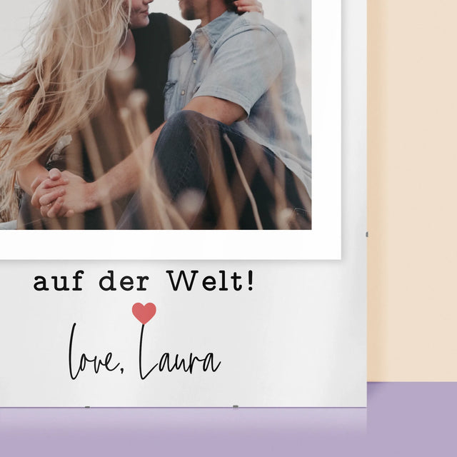 Foto Und Unterschrift: Für Den Besten Freund - Poster
