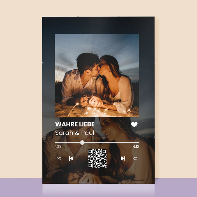 Foto Und Unterschrift: Spotify Mit Deinen Fotos Und Qr-Code - Poster