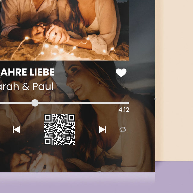 Foto Und Unterschrift: Spotify Mit Deinen Fotos Und Qr-Code - Poster