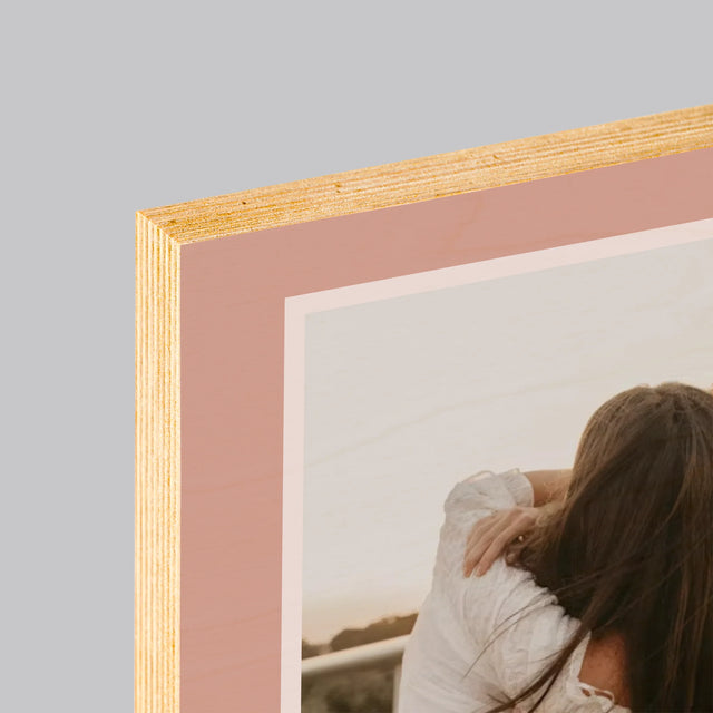 Foto Und Unterschrift: Dein Lied Mit Code - Druck Auf Holz