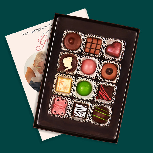 Fotocollage: Ausgezeichnete Eltern Werden Großeltern - Pralinen