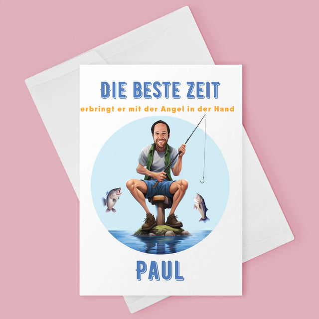 Foto und Unterschrift: Beste Zeit - Glückwunschkarte | DE