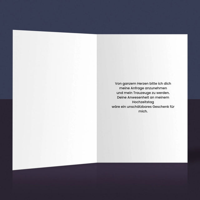 Name Und Unterschrift: Jemand Fehlt - Trauzeugin - Glückwunschkarte