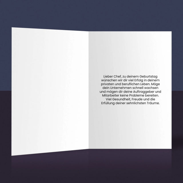 Fotocollage: Der Beste Chef Der Welt  - Glückwunschkarte