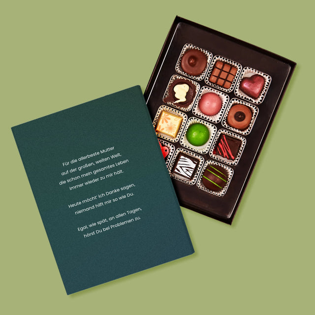 Fotocollage: Herz Puzzle Für Mama - Pralinen
