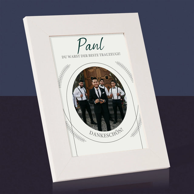 Foto Und Unterschrift: Du Warst Der Beste Trauzeuge - Bilderrahmen