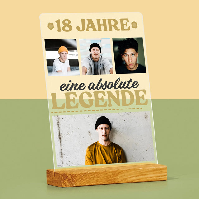 Fotocollage: 18 Jahre Als Legende - Druck Auf Acrylglas