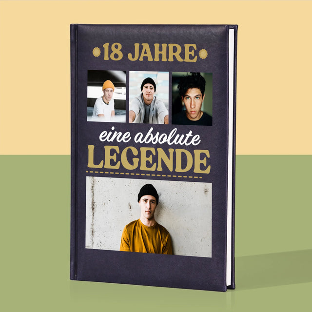 Fotocollage: 18 Jahre Als Legende - Notizbuch