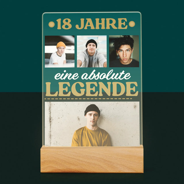 Fotocollage: 18 Jahre Als Legende - Druck Auf Acrylglas