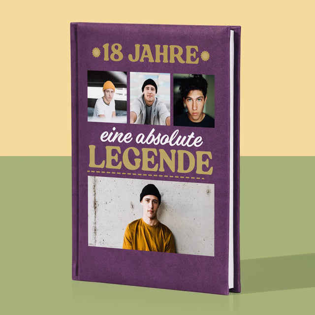 Fotocollage: 18 Jahre Als Legende - Notizbuch