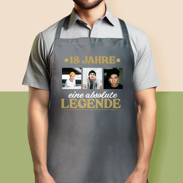 Fotocollage: 18 Jahre Als Legende - Schürze
