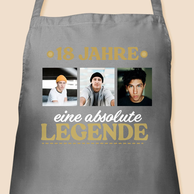 Fotocollage: 18 Jahre Als Legende - Schürze