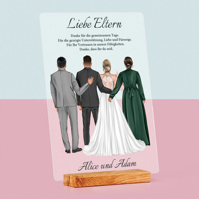 Avatar Creator: Liebe Eltern, Danke - Druck Auf Acrylglas