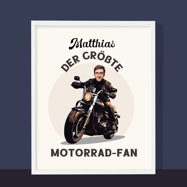 Ihr Avatar: Motorrad-Fan - Druck Mit Rahmen 30X40