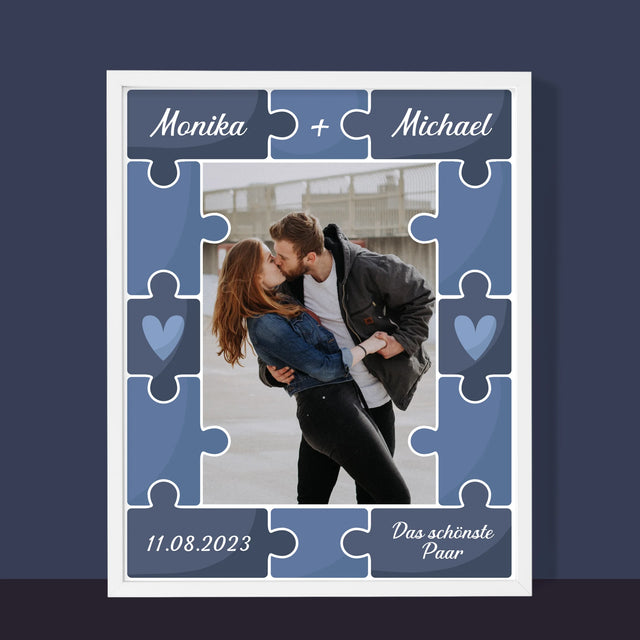 Foto Und Unterschrift: Puzzle + Foto - Druck Mit Rahmen 30X40
