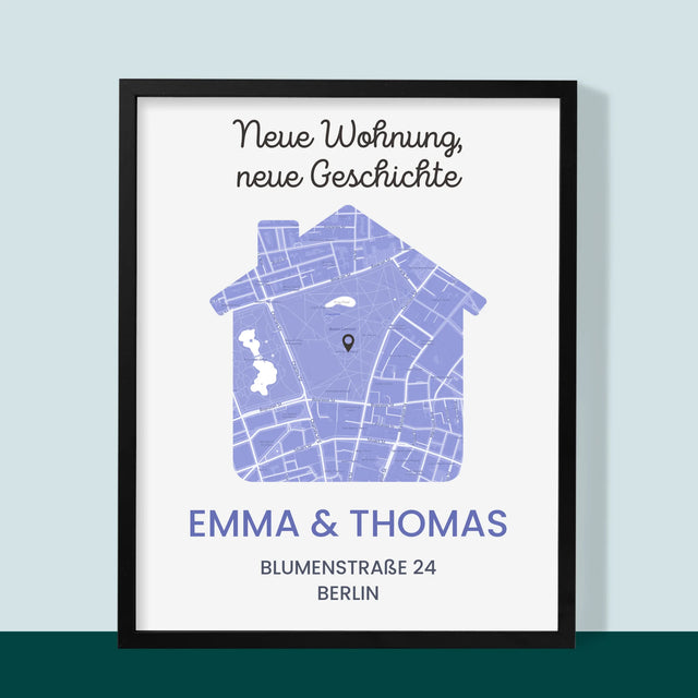 Ihr Standort: Ihr Standort: Neue Wohnung - Druck Mit Rahmen 30X40