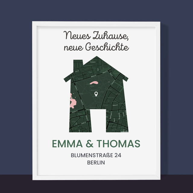 Ihr Standort: Ihr Standort: Neues Zuhause - Druck Mit Rahmen 30X40