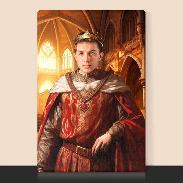 Königsporträt: König - Druck Mit Rahmen 30X40